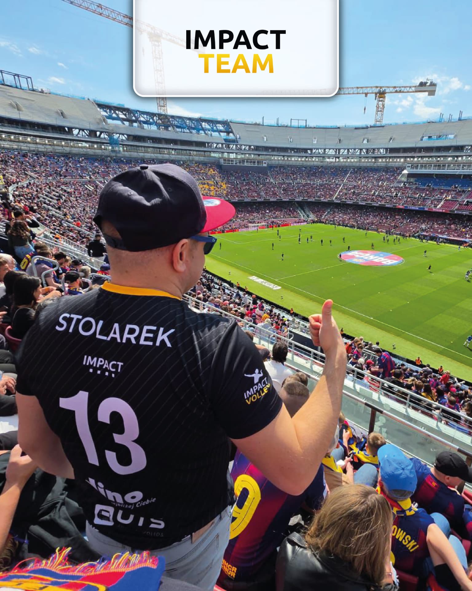 Koszulka Impact Team na stadionie Camp Nou