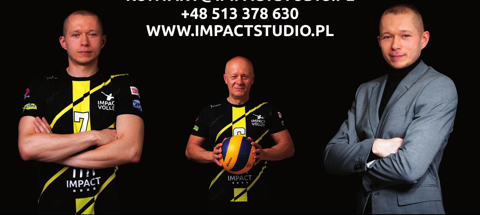Zawodnicy i przedstawiciel Impact Team
